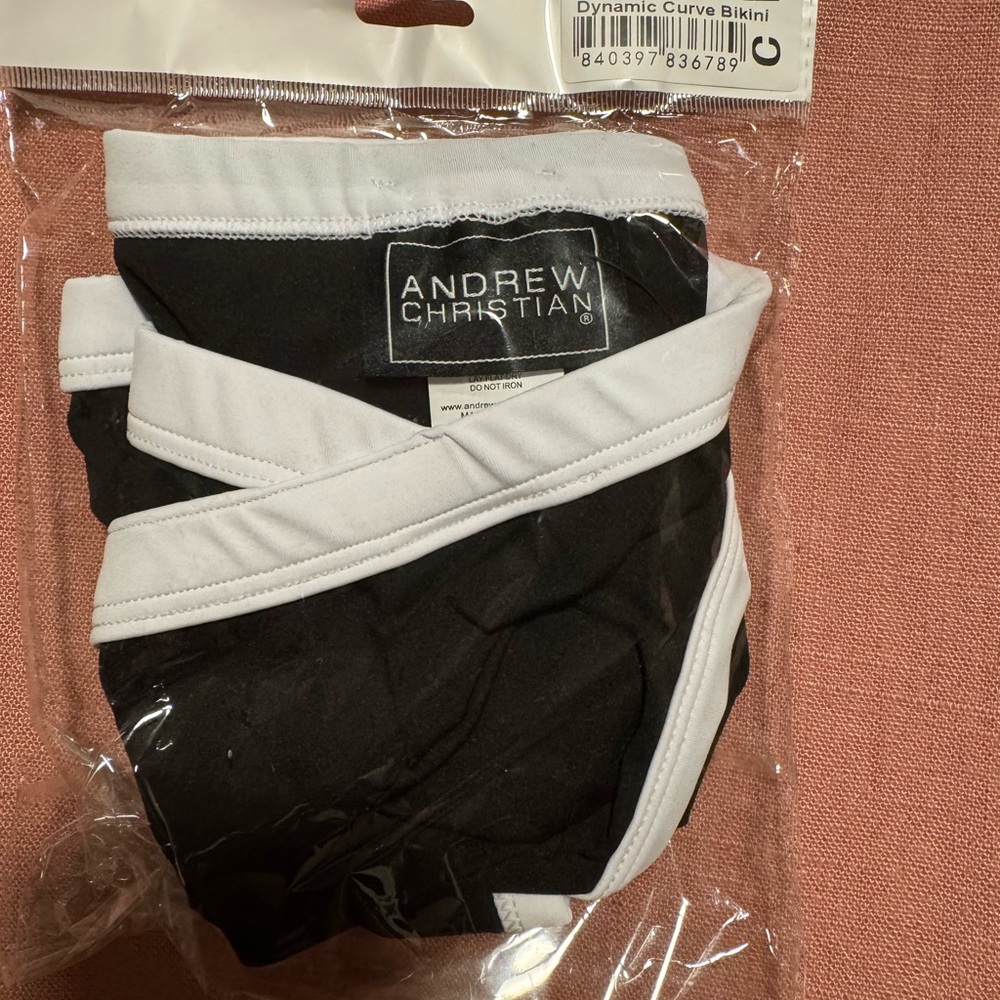 Andrew Christian Dynamic Curve Black and White Briefs